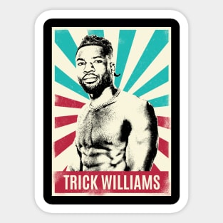 Vintage Retro Trick Williams Sticker